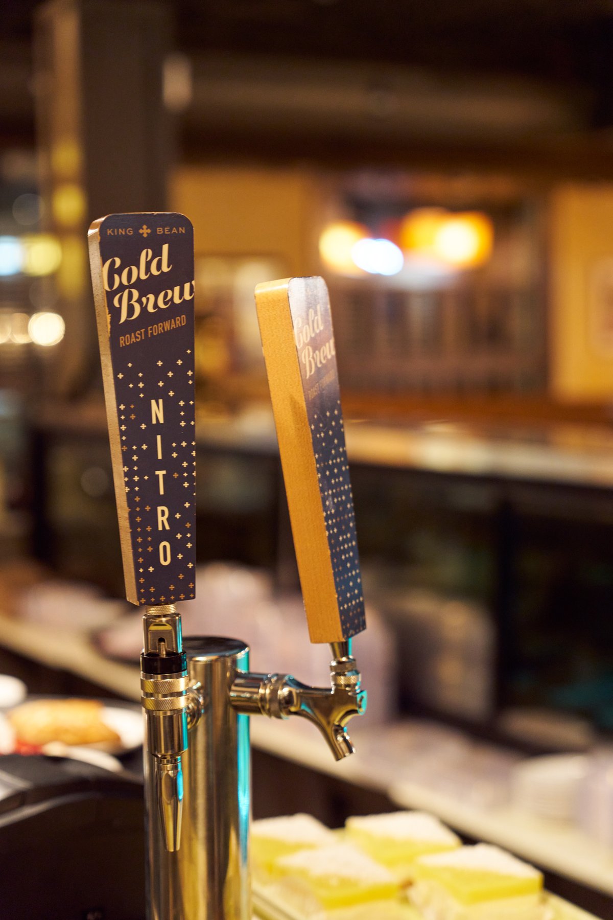 Nitro cold brew on tap at Saffron