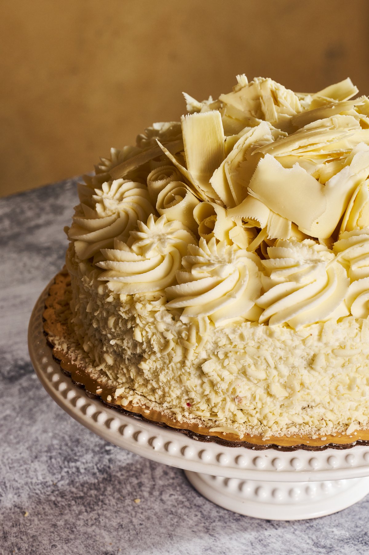A beautifully crafted custom cake from Saffron's bakery